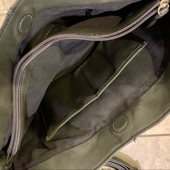 Etienne Aigner Forest Green Work Tote Crossbody - Picture 10 of 10